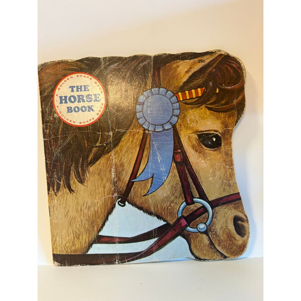 The Horse Book A Golden Shape Book 1968 USA